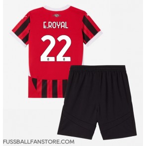 AC Milan Emerson Royal #22 Replik Heimtrikot Kinder 2024-25 Kurzarm (+ Kurze Hosen)